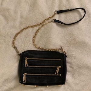 Rebecca Minkoff Black Leather Crossbody Bag